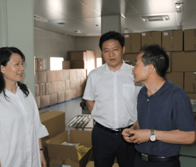 江西省商務(wù)廳副廳長劉翠蘭蒞臨仙客來公司視察