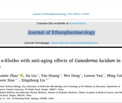 靈芝抗衰老最新研究 - 南開大學(xué)、仙客來等在《Ethnopharmacology》上發(fā)表論文